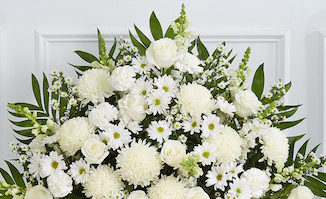 Obit flowers-white
