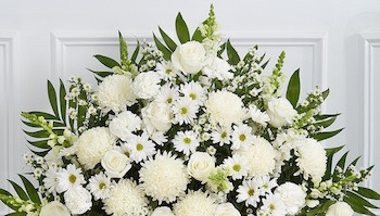 Obit flowers-white