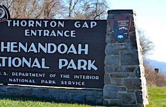 Shenandoah NP entrance