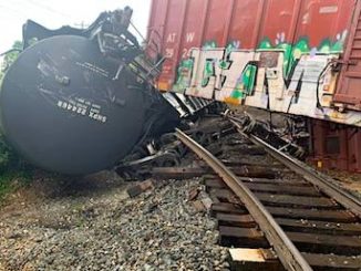 Train derailment near Rileyville