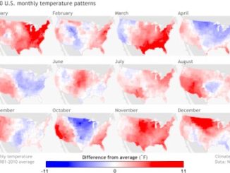 2020 Monthly Temps map