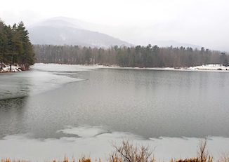 Ice on lake