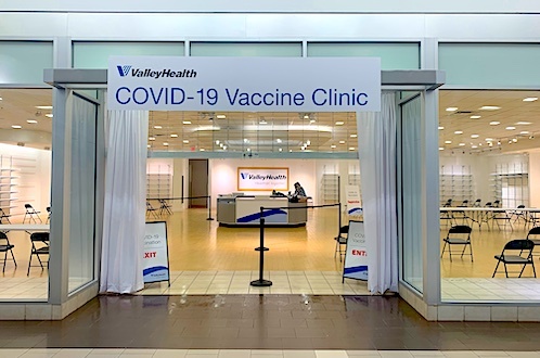 ABM vax clinic entrance