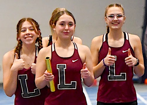 LHS Indoor Track relay team