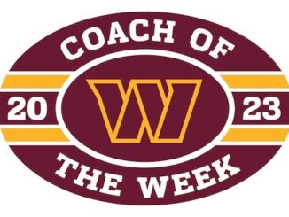 Washington Commanders "Coach of the Week"