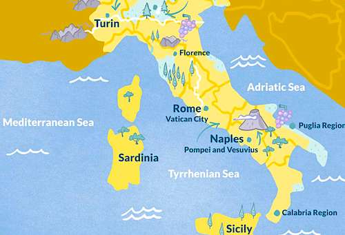 Italy Map 