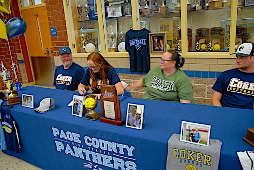 PCHS senior Bailee Gaskins signing with Coker University