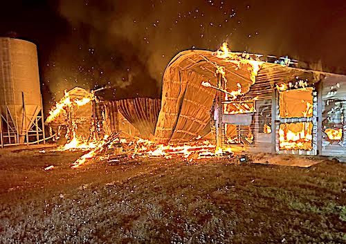 Poultry house fire