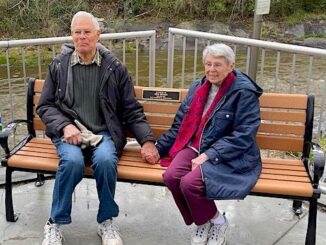 Ken Beyer and wife on greenway